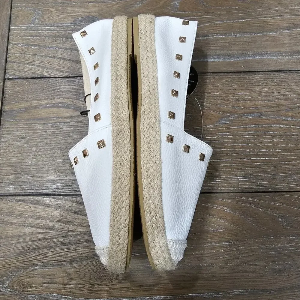 Alexis Bendel Studded Espadrille Alpargata, Size 9, NWT